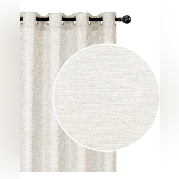 Other - Jacquard Blackout Panel W 8 Grom (Linea) (Ivory) (96") - Set of 2